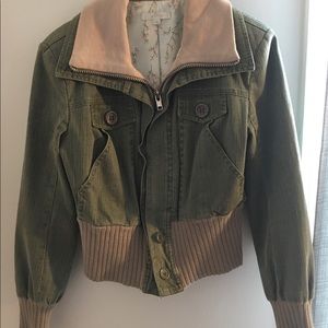 Cozy jacket by white 🤍 size 4, lined + pockets